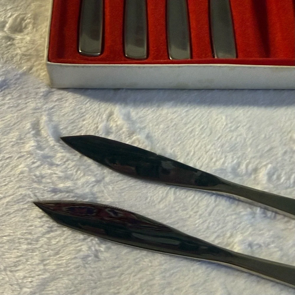 Set of 6 fruit stainless steel knives - Obstmesser- Edelstahl